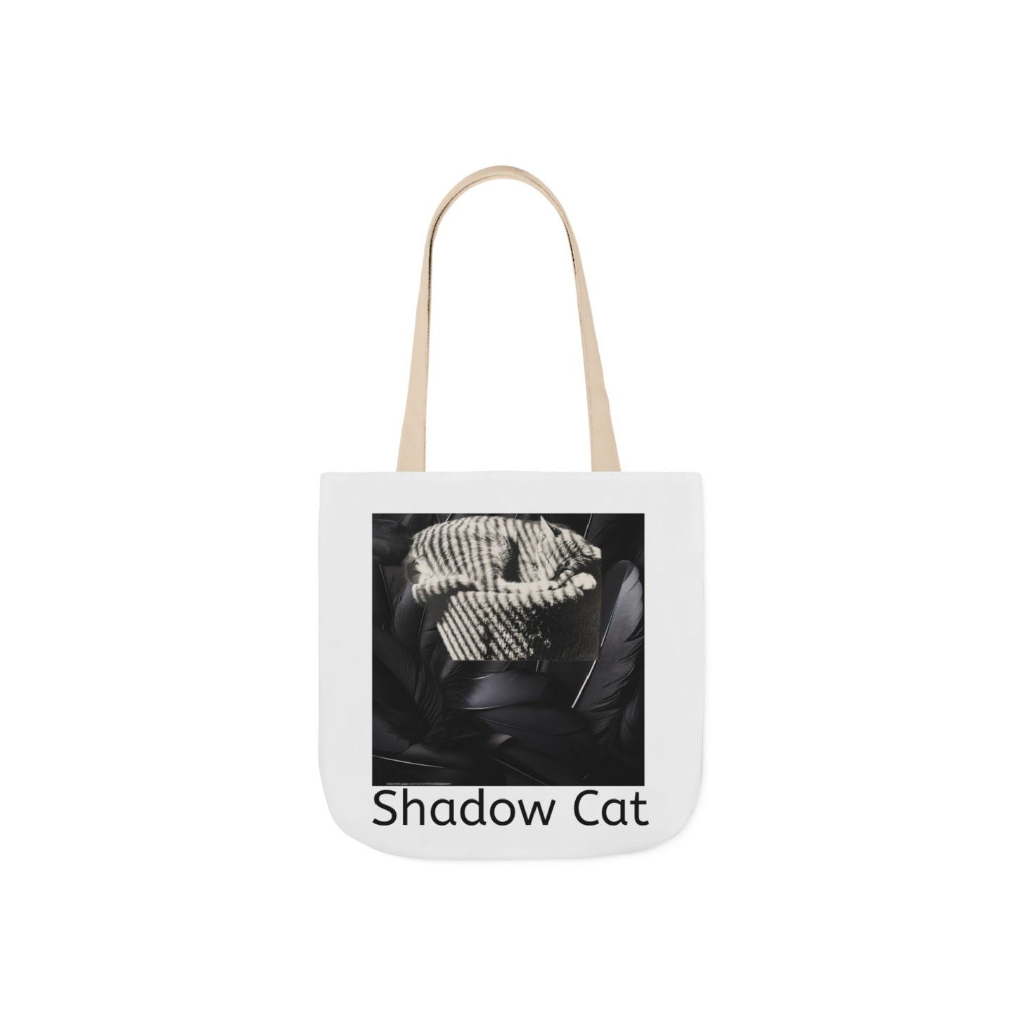 Shadow Cat Canvas Tote Bag — Stylish Cat Lover Gift