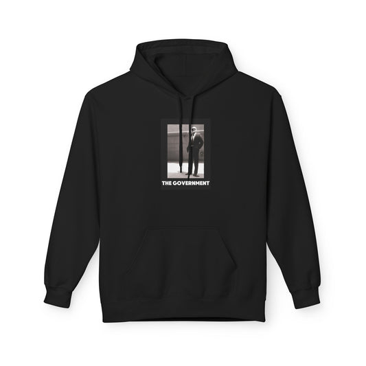 The Government Graphic Hoodie – Minimalist Black & White Photo Streetwear