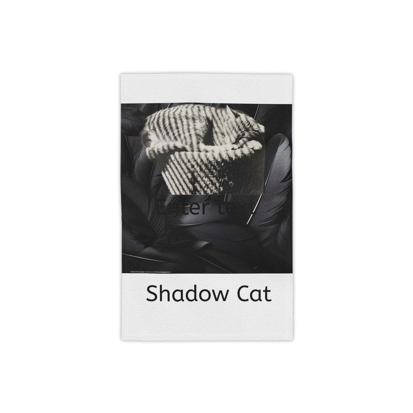 Shadow Cat Beach Towel — Cute Cat Summer Accessory