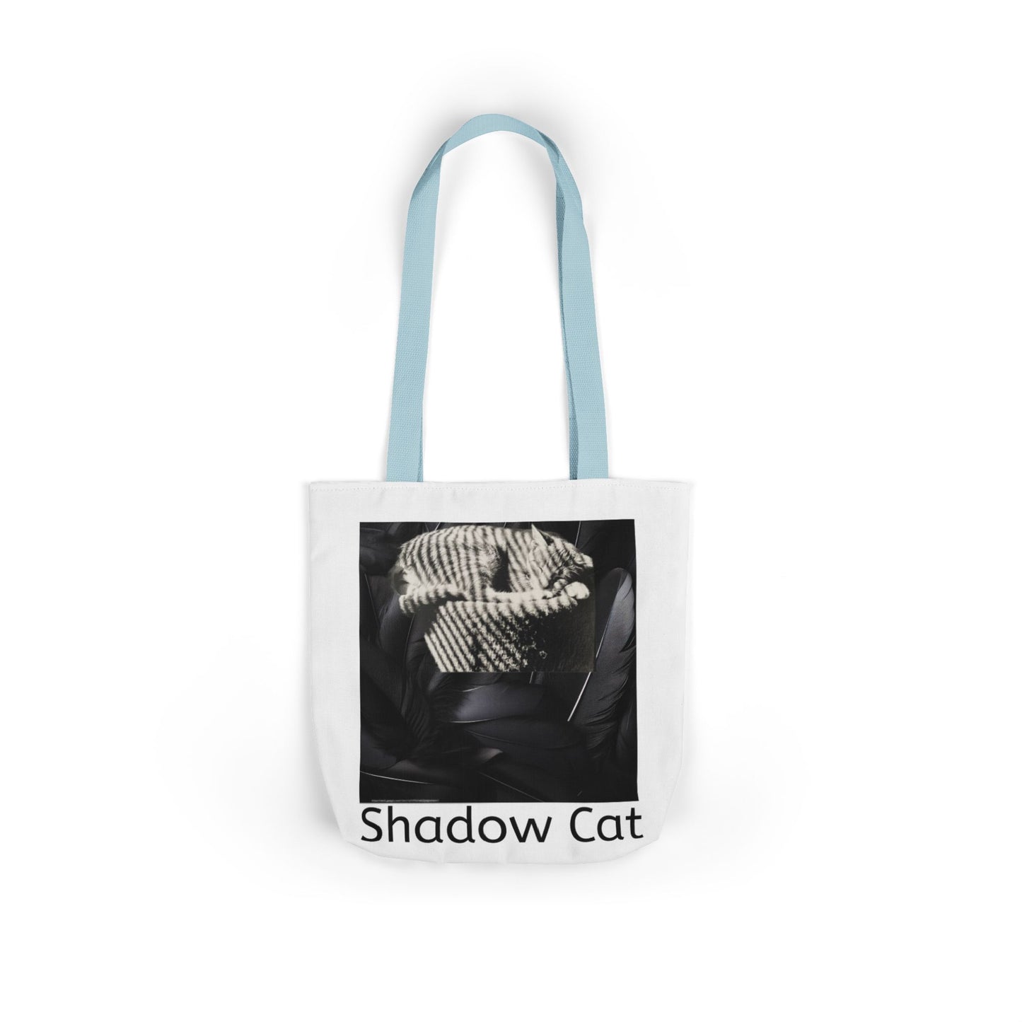 Shadow Cat Canvas Tote Bag — Stylish Cat Lover Gift