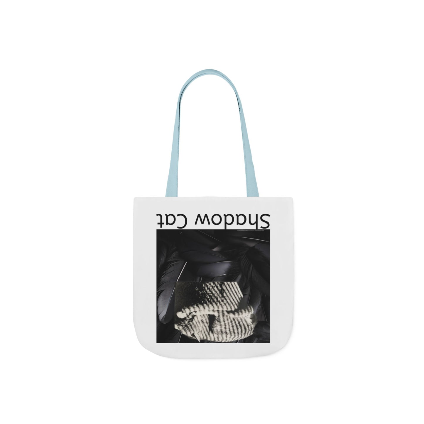 Shadow Cat Canvas Tote Bag — Stylish Cat Lover Gift