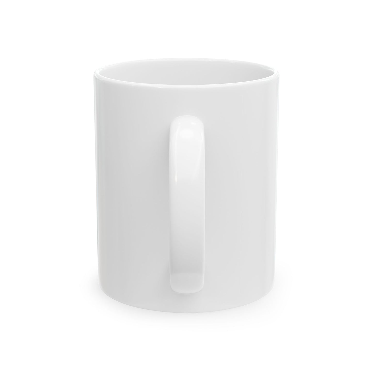 Crucified Black & White Photo Ceramic Mug — Gothic Horror Coffee Cup (11oz/15oz)
