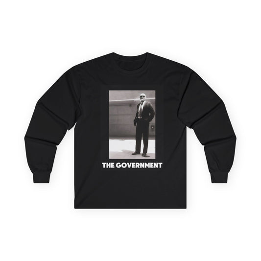 The Government Long Sleeve Tee — Retro Noir Photo Graphic