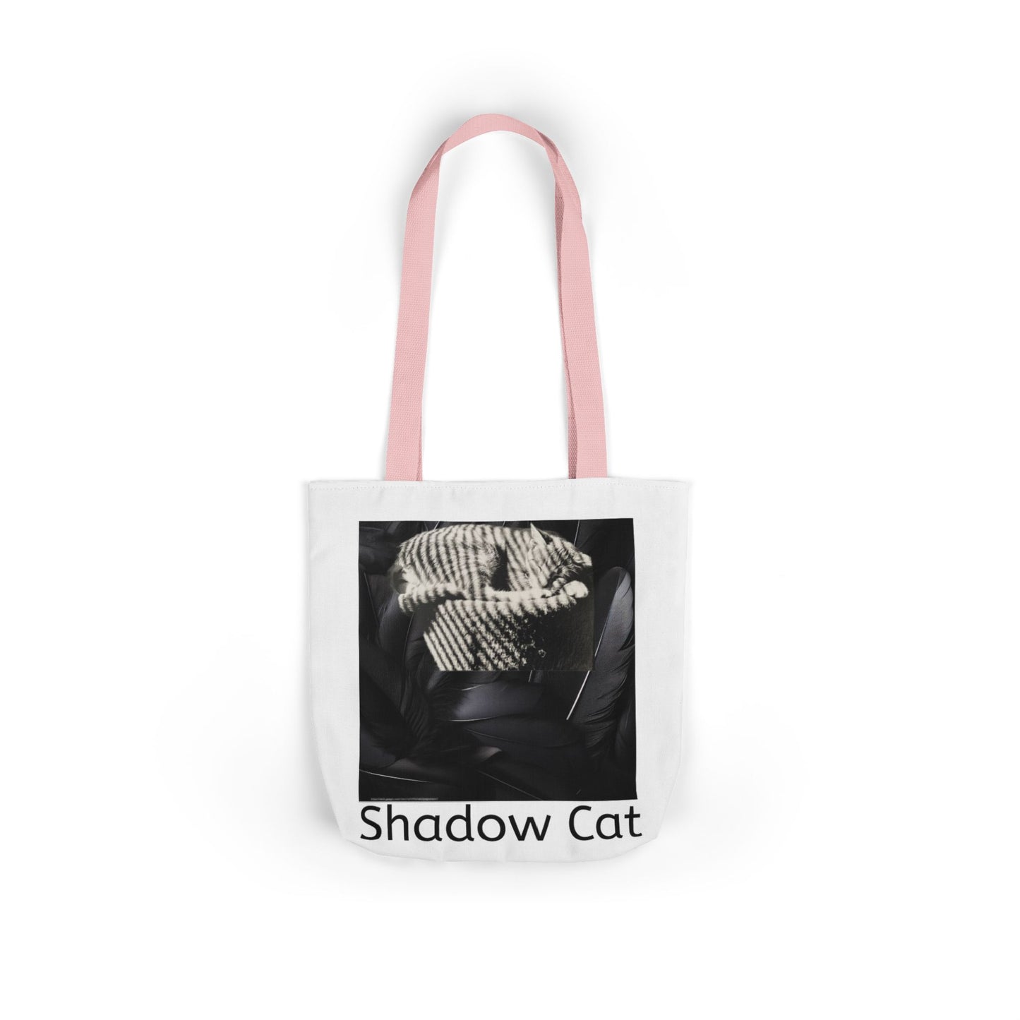 Shadow Cat Canvas Tote Bag — Stylish Cat Lover Gift