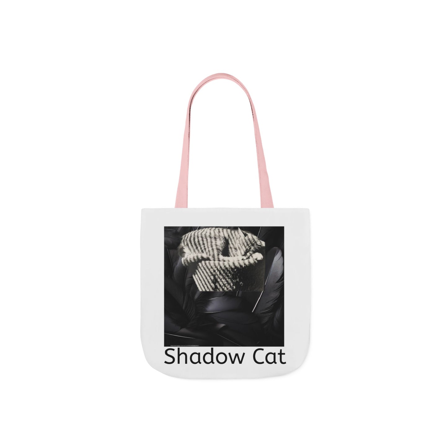 Shadow Cat Canvas Tote Bag — Stylish Cat Lover Gift