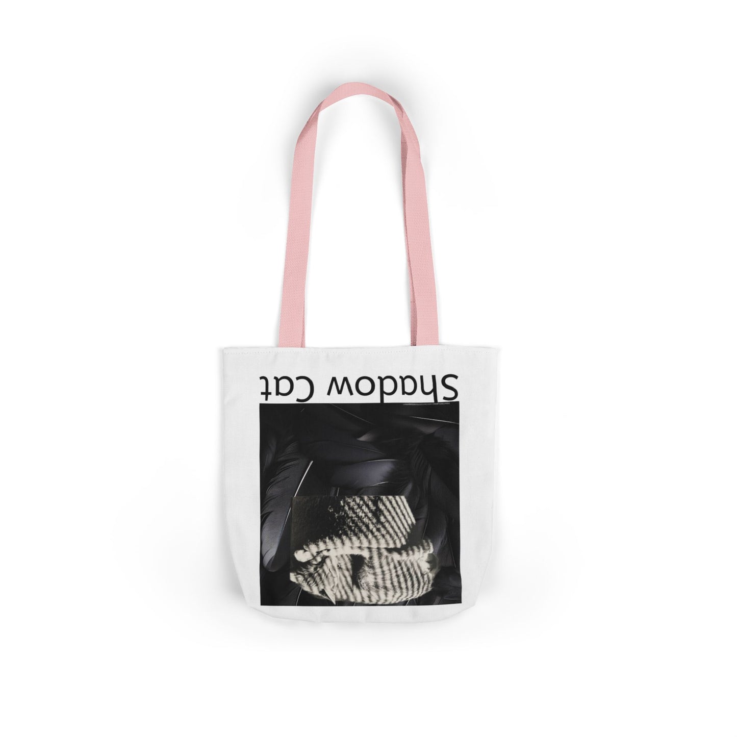 Shadow Cat Canvas Tote Bag — Stylish Cat Lover Gift