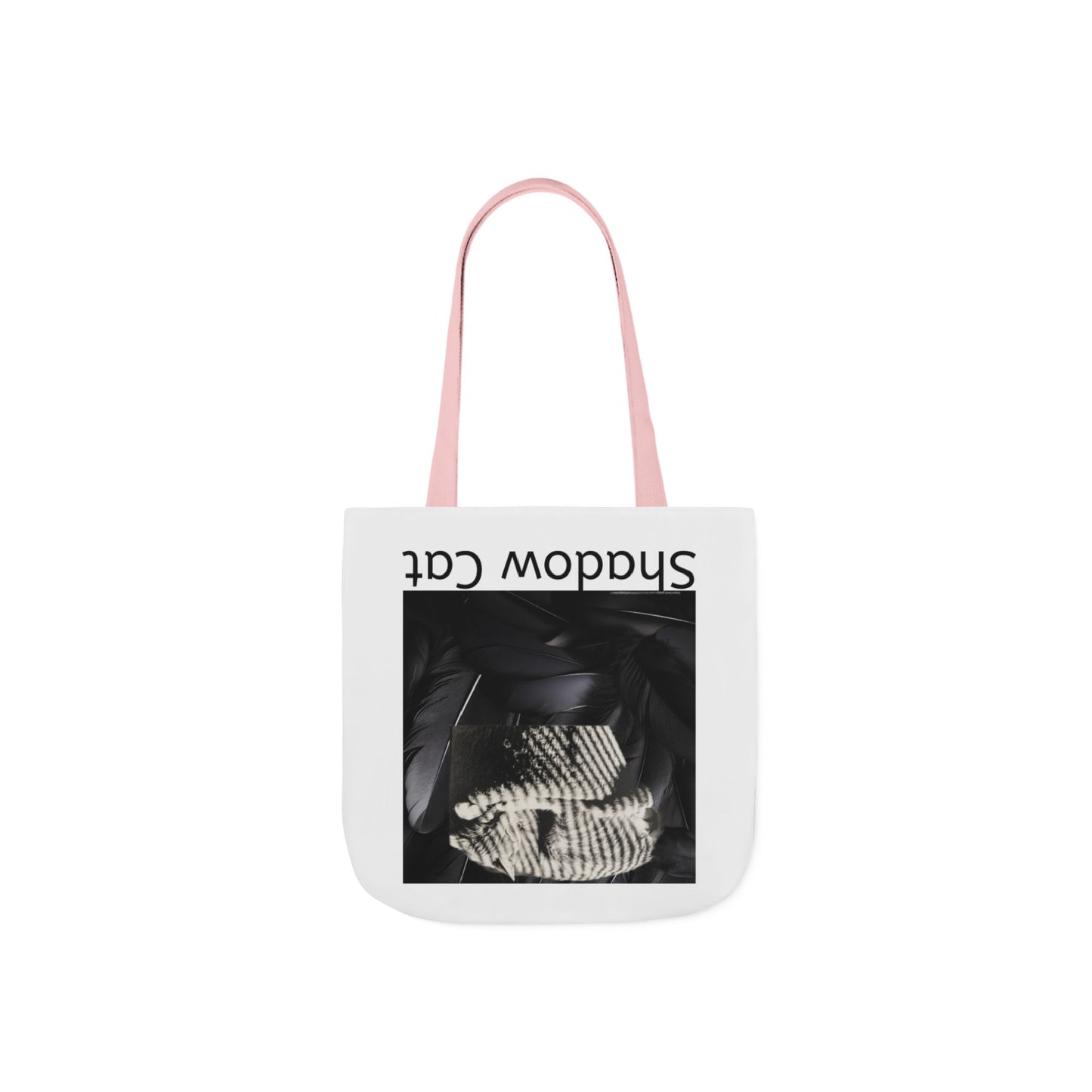 Shadow Cat Canvas Tote Bag — Stylish Cat Lover Gift