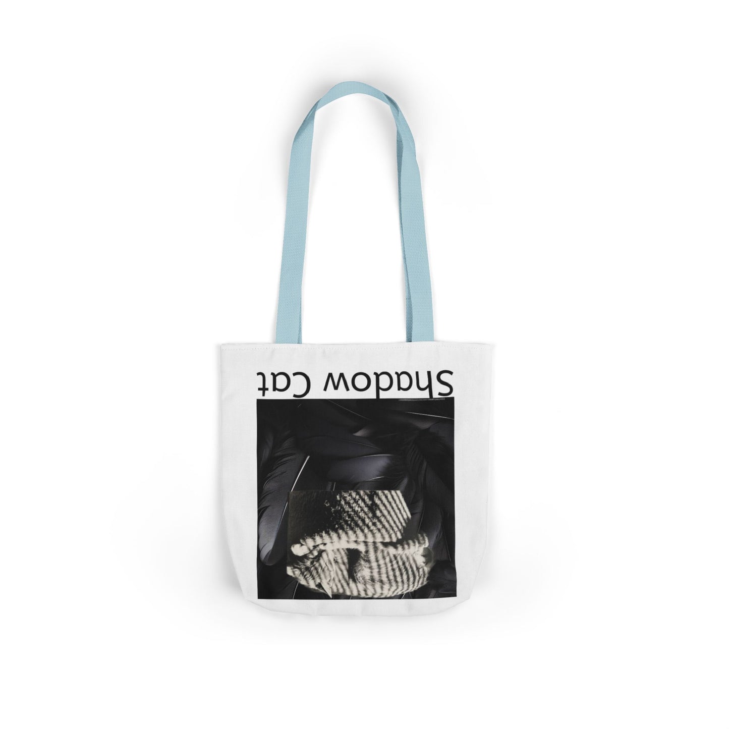 Shadow Cat Canvas Tote Bag — Stylish Cat Lover Gift