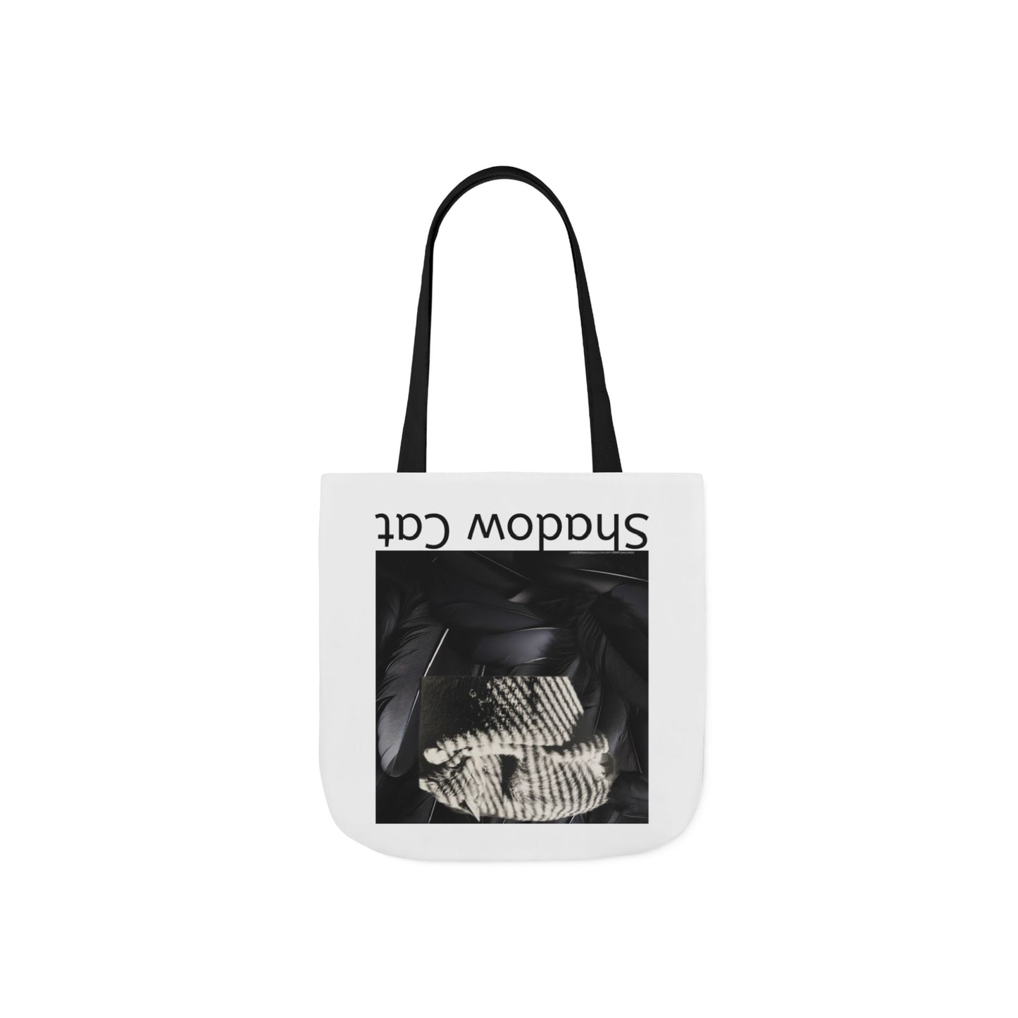 Shadow Cat Canvas Tote Bag — Stylish Cat Lover Gift